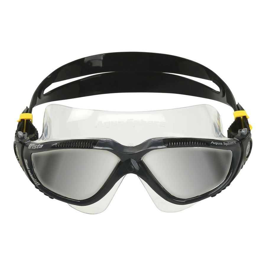 Aqua Sphere - Vista Mask - Dark Grey Black Frame Silver Mirror Lens