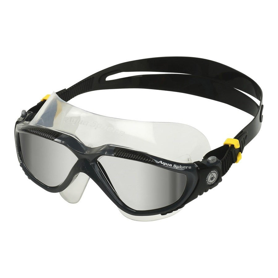 Aqua Sphere - Vista Mask - Dark Grey Black Frame Silver Mirror Lens