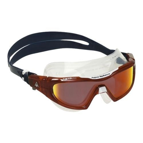 Aqua Sphere - Vista Pro Mask Mirror - Dark Blue/Red Frame Red Mirror Lens