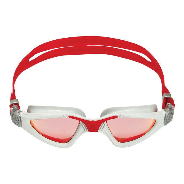 Aqua Sphere - Kayenne Mirror Lens Goggle - Red Lens Grey Red Frame