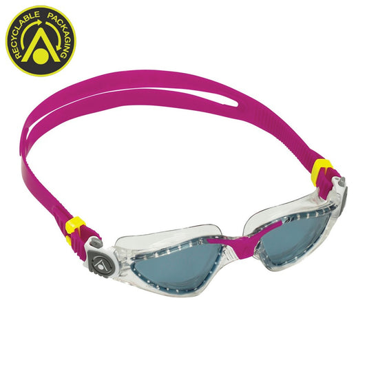 Aqua Sphere - Kayenne Smoke Lens Goggle - Compact Fit - Clear/Raspberry