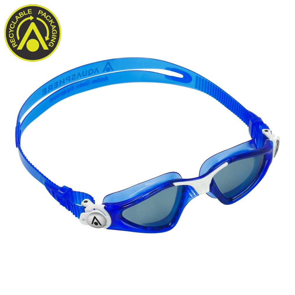 Aqua Sphere - Kayenne Jr Swim Goggle - Smoke Lens Navy White Frame