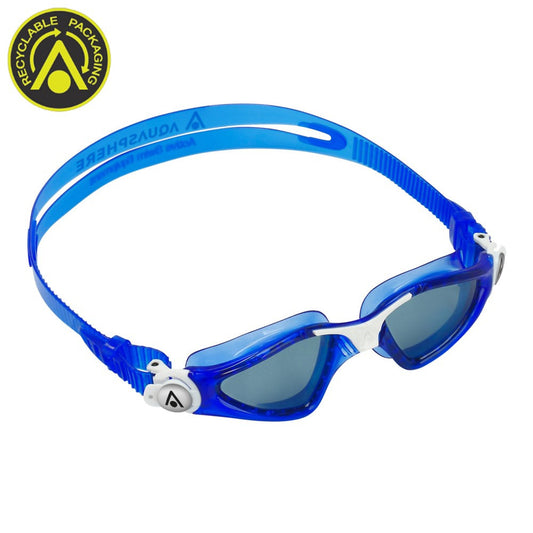 Aqua Sphere - Kayenne Jr Swim Goggle - Smoke Lens Navy White Frame