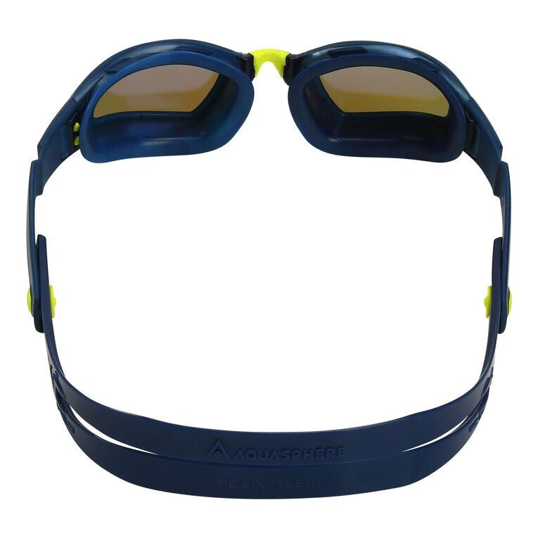 Aqua Sphere - XCEED Titanium Mirror Goggle - Blue Titanium Mirror Lens Navy Frame