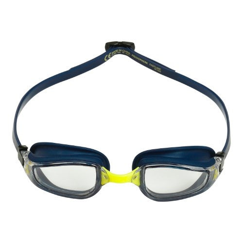 Aqua Sphere - Fastlane Goggles - Navy/Yellow Frame & Clear Lens