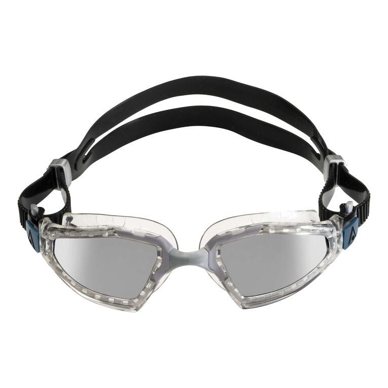 Aqua Sphere - Kayenne Pro Goggle - Silver Titanium Mirror Lens Clear Grey Frame