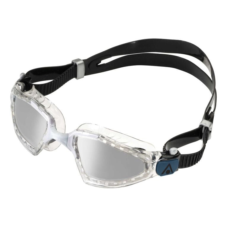 Aqua Sphere - Kayenne Pro Goggle - Silver Titanium Mirror Lens Clear Grey Frame