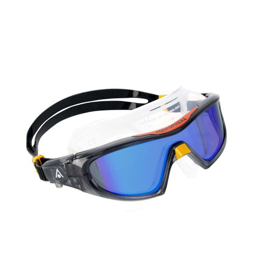 Aqua Sphere - Vista Pro Mask Mirror - Dark Grey/Orange Frame Indigo Titanium Mirror Lens