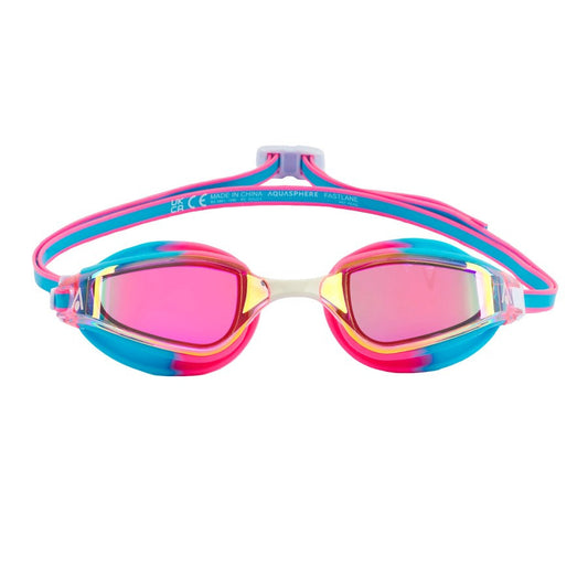 Aqua Sphere - Fastlane Titanium Mirror Goggles - Pink Lens - Blue