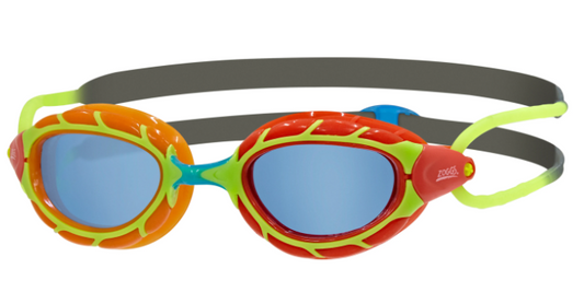 Zoggs - Predator Junior Goggle - Orange/Red - Grey/Green - Tint