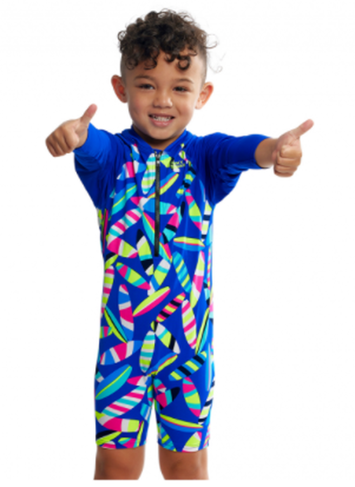 Funky Trunks - Toddler Boys - Go Jump Suit - Board Bash