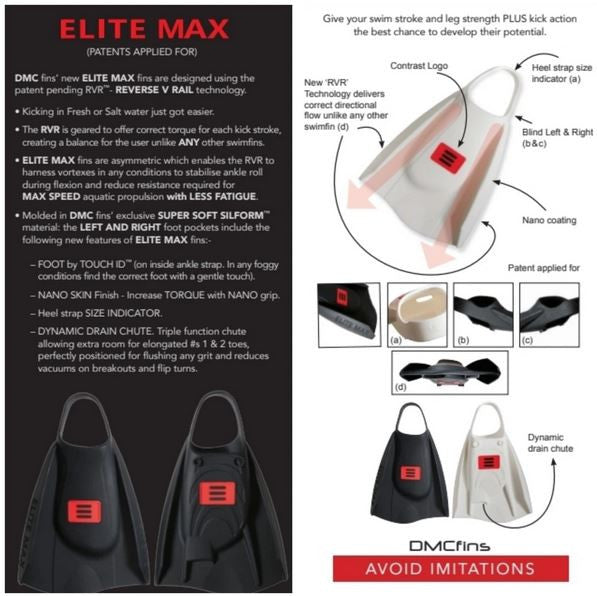 DMC - Elite Max Fins - White