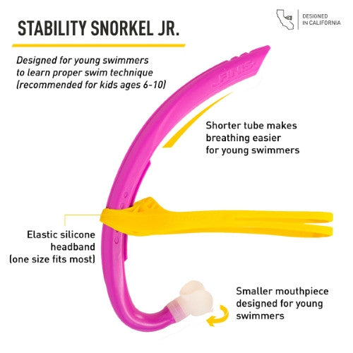 Finis - Stability Snorkel Junior - Magical Magenta