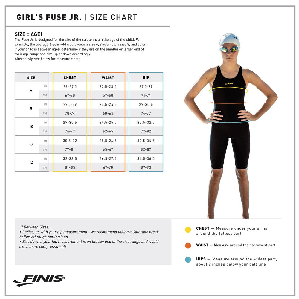 Finis - Girls - Fuse Jr Open Back Kneeskin