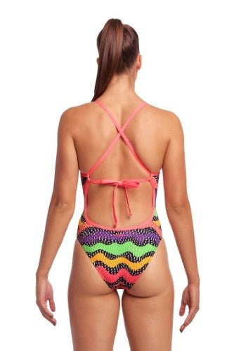 Funkita - Womens - Tie Me Tight One Piece Swimsuit - Worm Burner