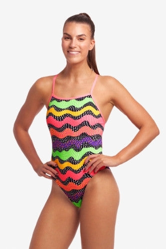 Funkita - Womens - Tie Me Tight One Piece Swimsuit - Worm Burner