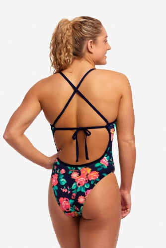 Funkita - Womens - Tie Me Tight One Piece Swimsuit - Full Bloom