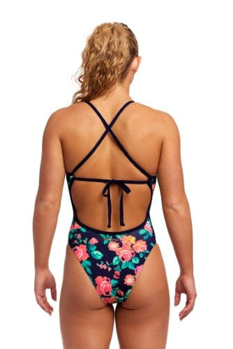 Funkita - Womens - Tie Me Tight One Piece Swimsuit - Full Bloom