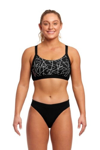 Funkita - Womens - Hold Steady Crop Top - Texta Mess