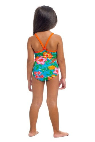 Funkita - Toddler Girls - Printed One Piece - Blue Hawaii