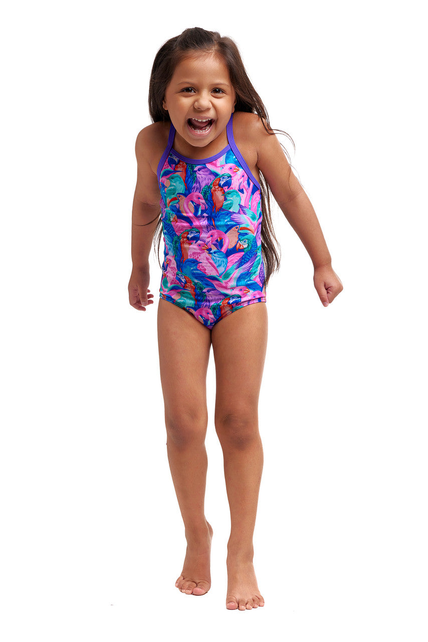 Funkita - Toddler Girls - Printed One Piece - Birds Gone Wild