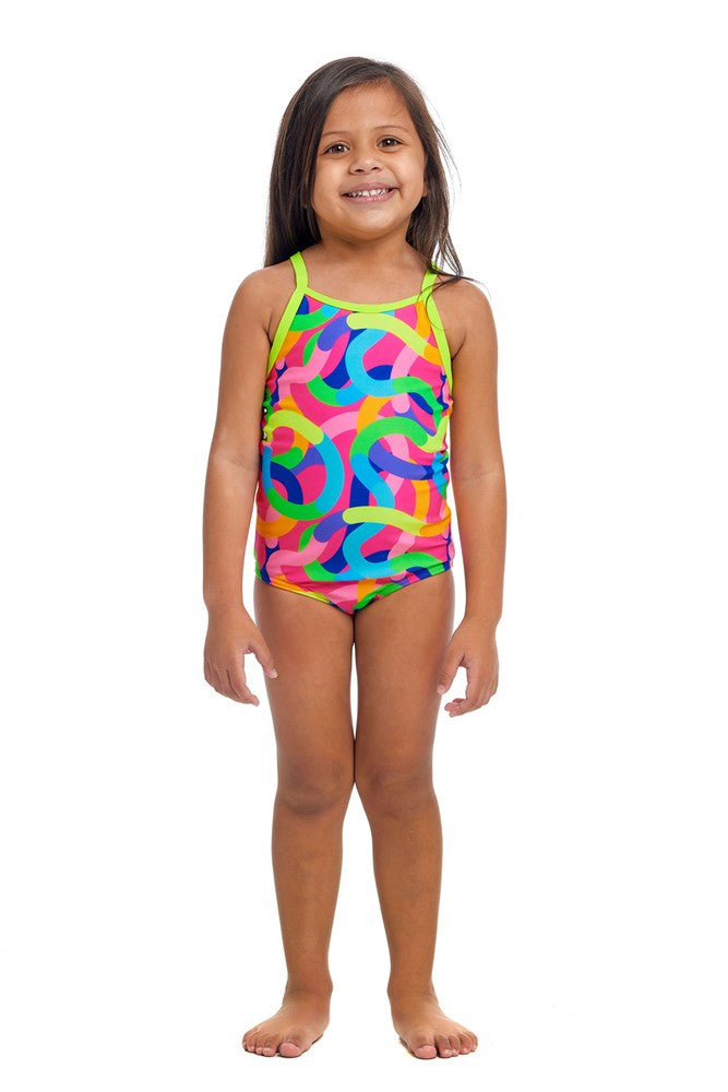 Funkita - Toddler Girls - Printed One Piece - Curly Wurly