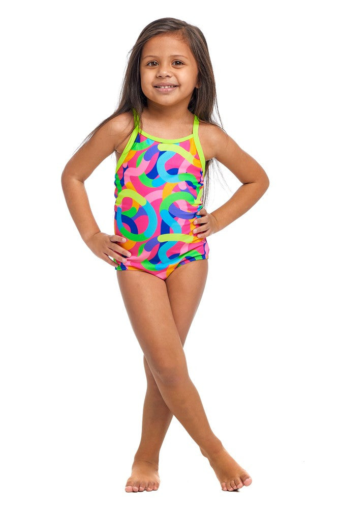 Funkita - Toddler Girls - Printed One Piece - Curly Wurly