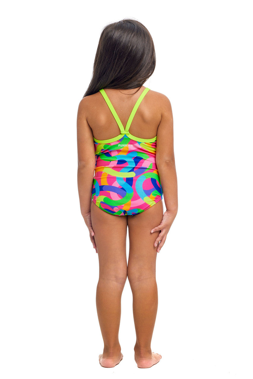 Funkita - Toddler Girls - Printed One Piece - Curly Wurly