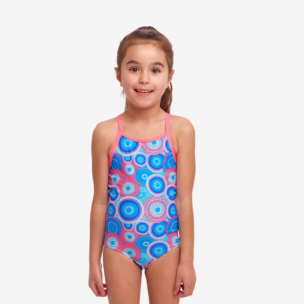 Funkita - Toddler Girls - Printed One Piece - Bundjalung Blue