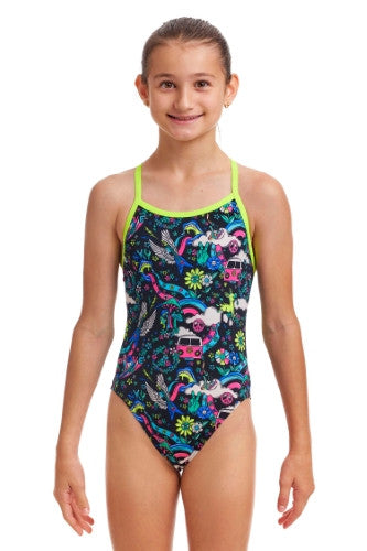 Funkita - Girls - Single Strap One Piece - Hippy Dippy