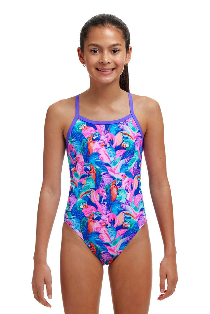 Funkita - Girls - Single Strap One Piece - Birds Gone Wild