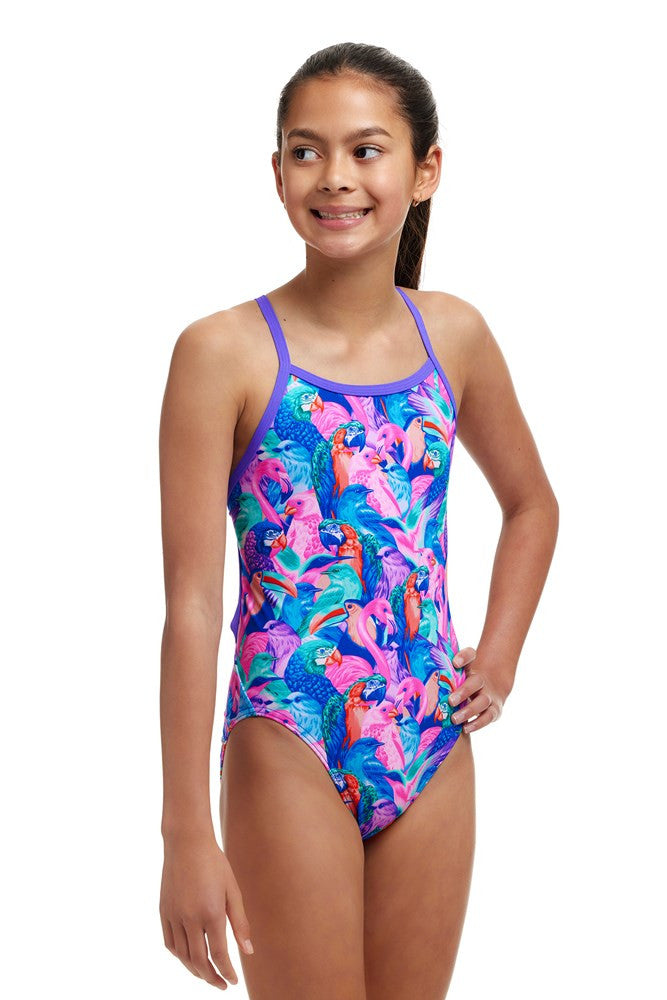 Funkita - Girls - Single Strap One Piece - Birds Gone Wild