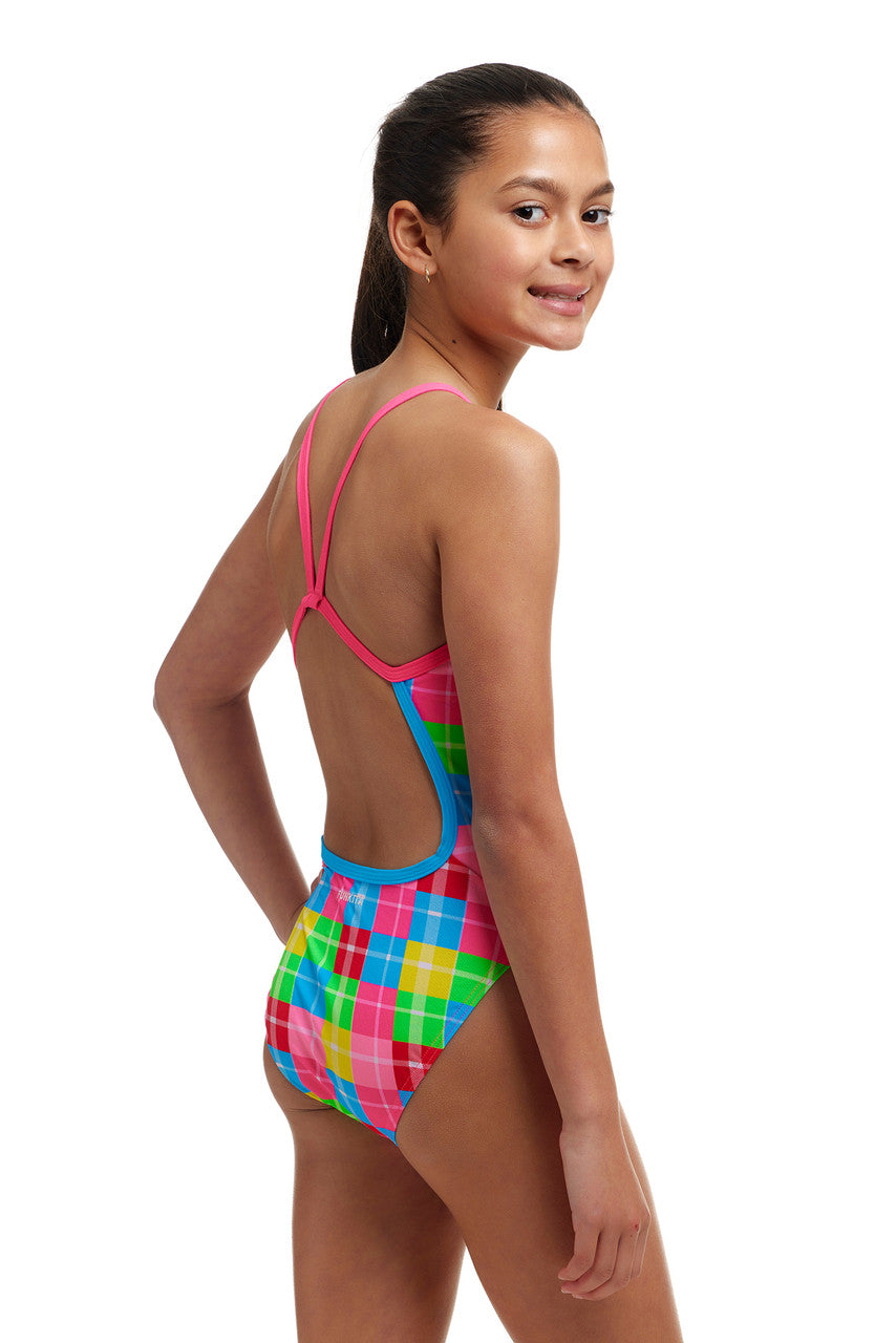 Funkita - Girls - Single Strap One Piece - Party Patch