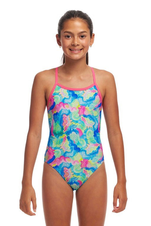 Funkita - Girls - Single Strap One Piece - Olive Oily