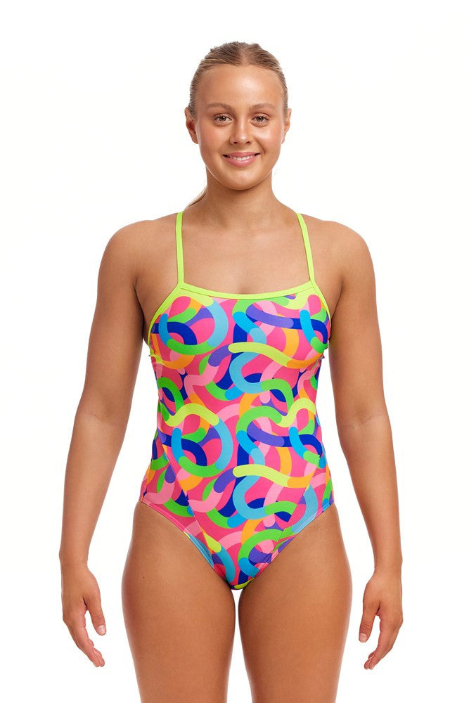 Funkita - Womens - Single Strap One Piece - Curly Wurly