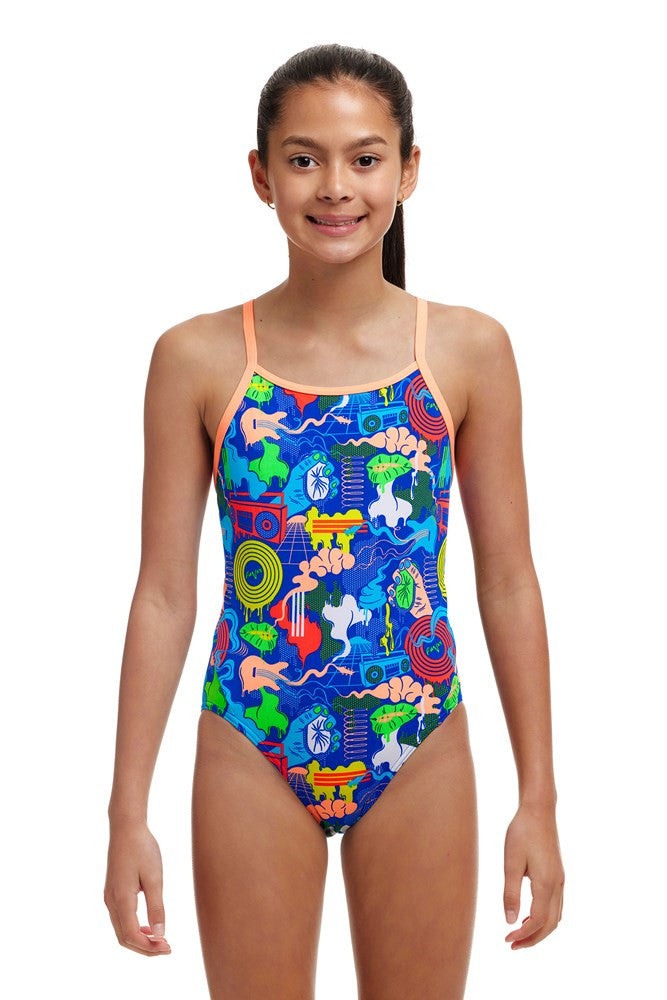 Funkita - Girls - Diamond Back One Piece - Blues Baby