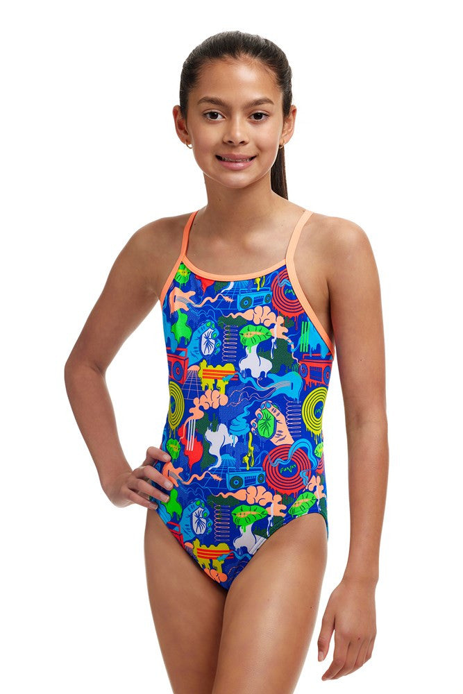 Funkita - Girls - Diamond Back One Piece - Blues Baby