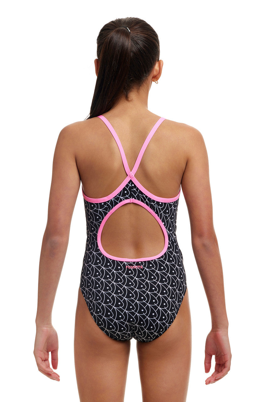 Funkita - Girls - Diamond Back One Piece - Summer Fish