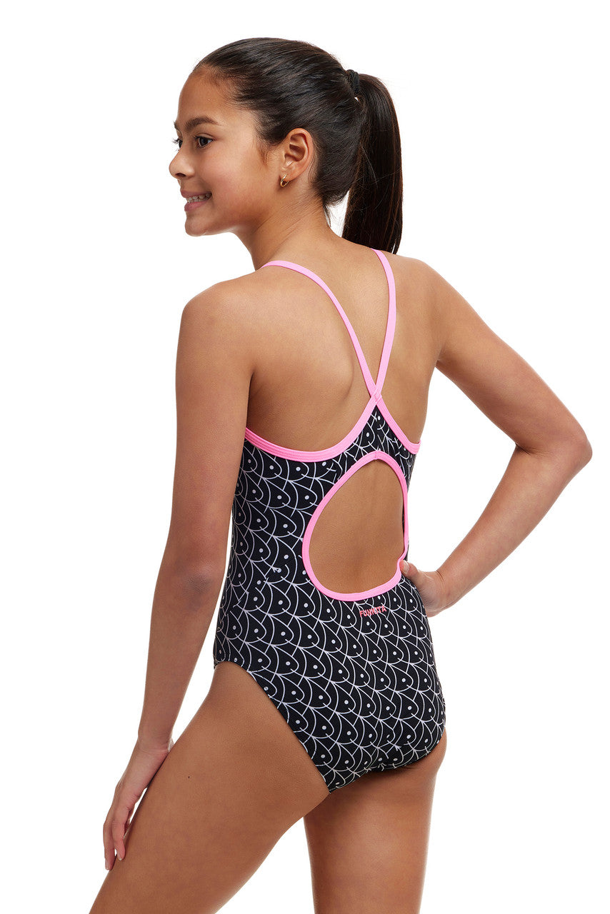 Funkita - Girls - Diamond Back One Piece - Summer Fish