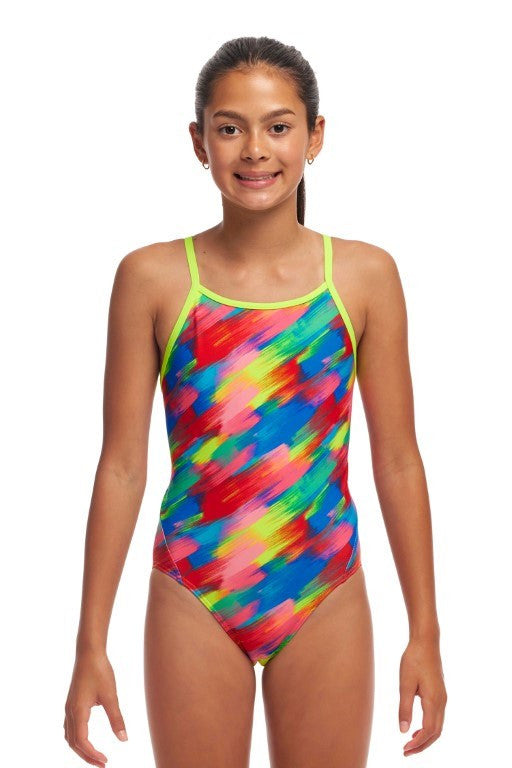 Funkita - Girls - Diamond Back One Piece - Stroked