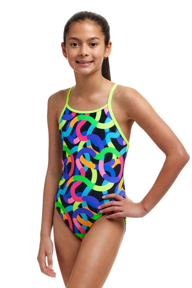 Funkita - Girls - Diamond Back One Piece - Got Worms