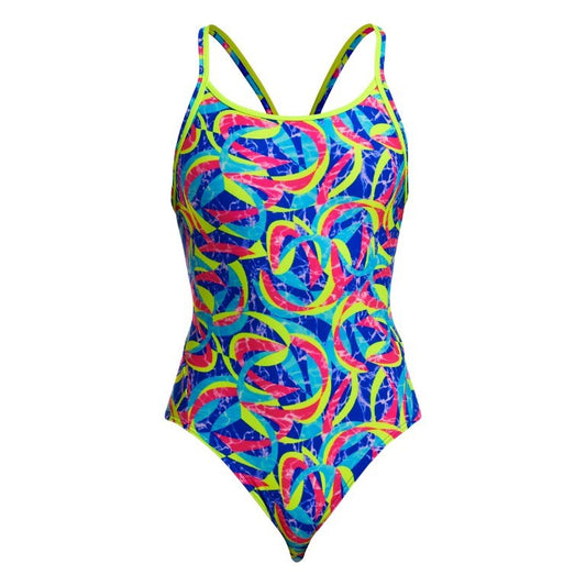 Funkita - Girls - Diamond Back One Piece - Choppy Waters