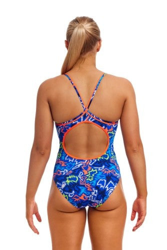 Funkita - Womens - Diamond Back One Piece - Broken Hearts