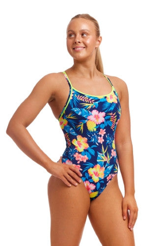 Funkita - Womens - Diamond Back One Piece - In Bloom