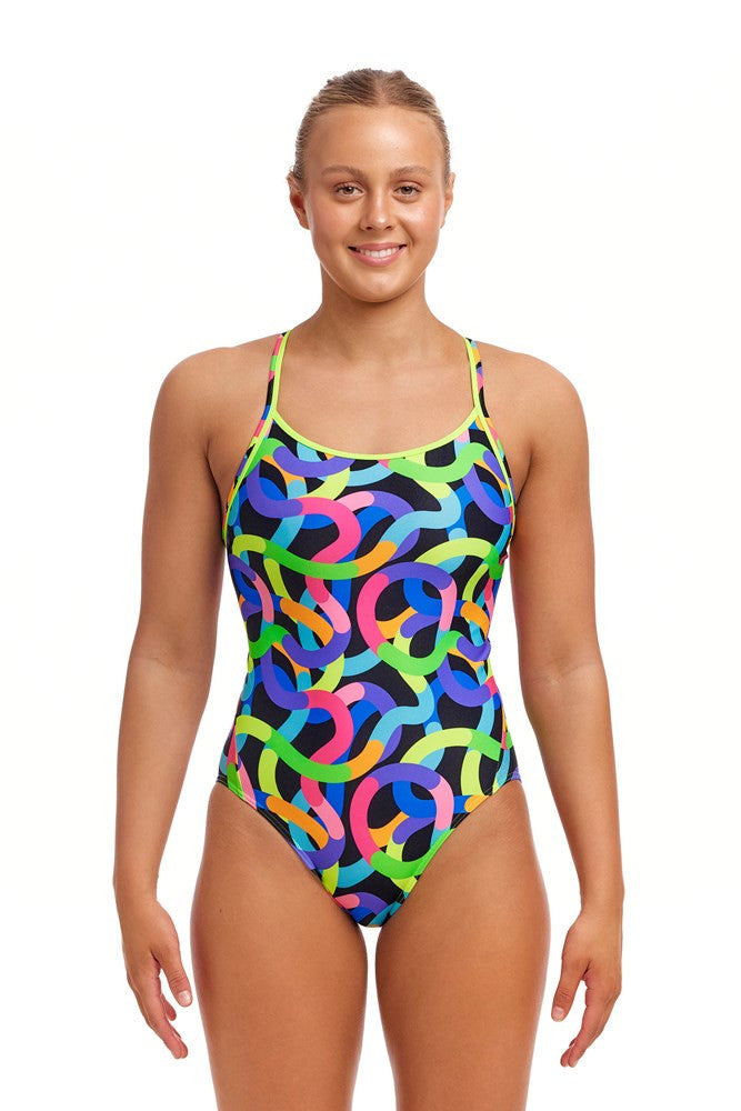 Funkita - Womens - Diamond Back One Piece - Got Worms