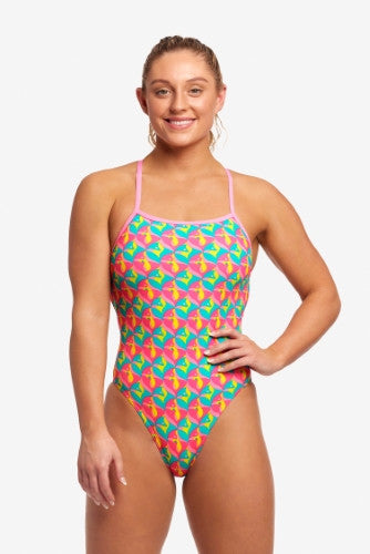 Funkita - Womens - Strapped In One Piece Swimsuit - Foxy Friends