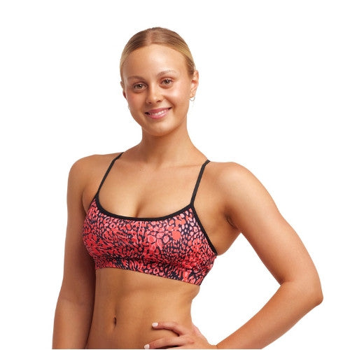 Funkita - Womens - Swim Crop Top - Spot Lots