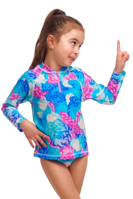 Funkita - Toddler Girls - Zippy Rashie & Brief - Cloud Street