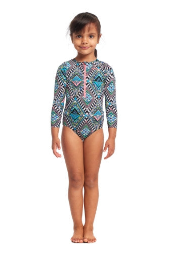 Funkita - Toddler Girls - Sun Cover One Piece - Weave Please