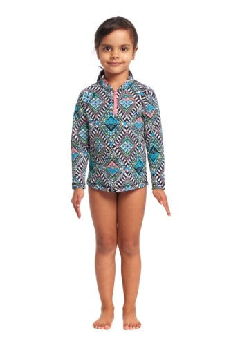 Funkita - Toddler Girls - Sun Cover One Piece - Weave Please